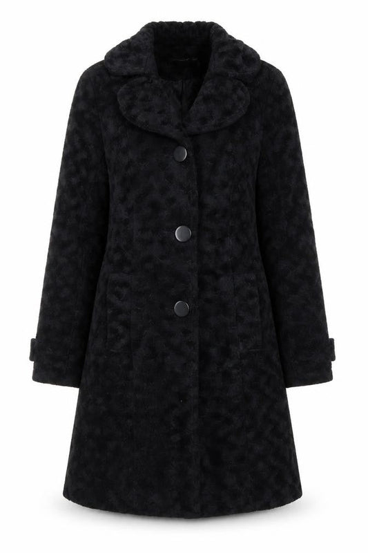 Womens UK Size 10 Atmosphere Black Overcoat
