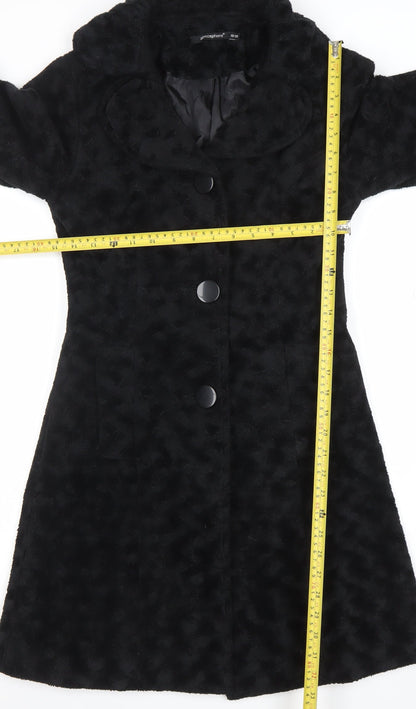 Womens UK Size 10 Atmosphere Black Overcoat