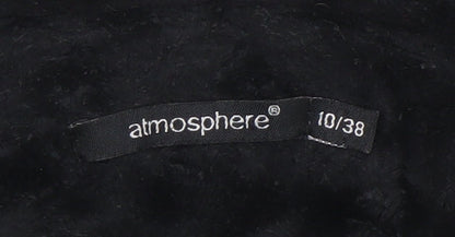 Womens UK Size 10 Atmosphere Black Overcoat