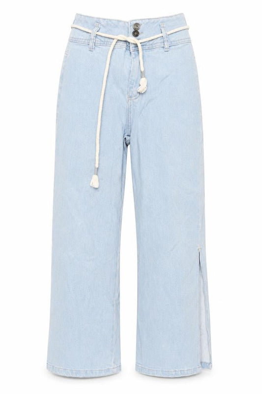 Womens UK Size 34 Pool Jeans Relaxed Fit Wide-Leg Blue Jeans