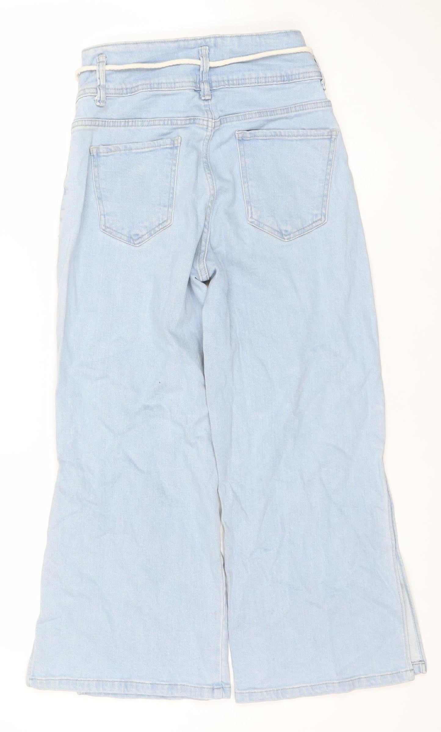 Womens UK Size 34 Pool Jeans Relaxed Fit Wide-Leg Blue Jeans
