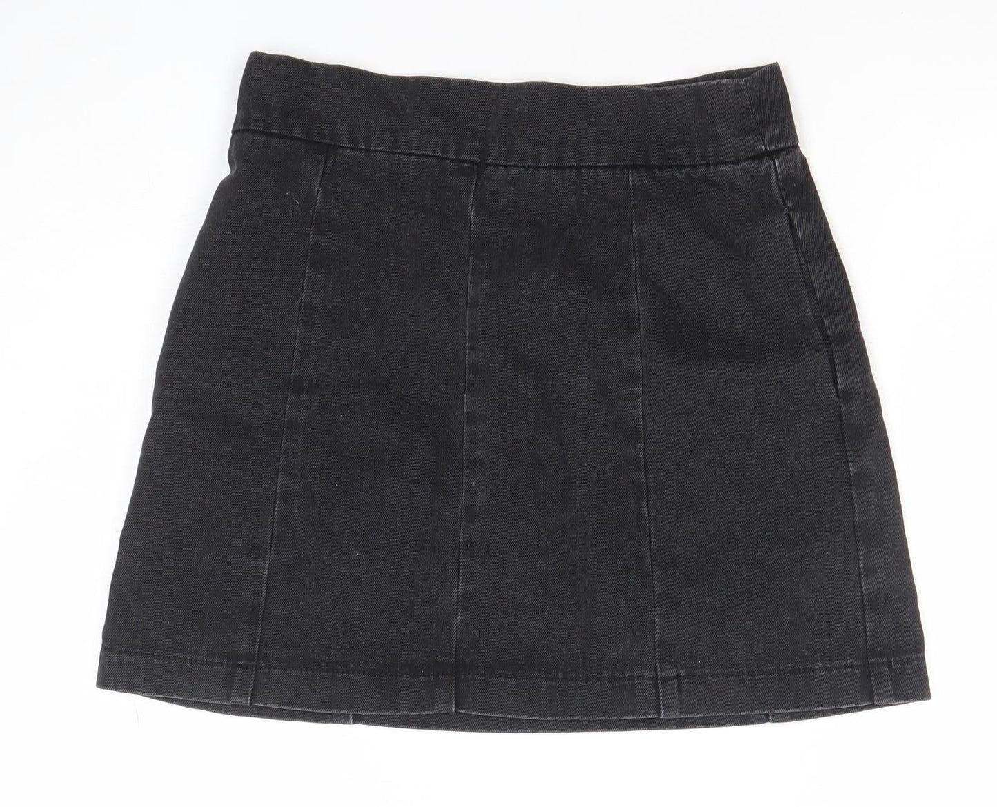 Womens UK Size 8 Topshop A-Line Denim Skirt