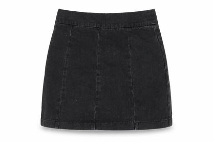 Womens UK Size 8 Topshop A-Line Denim Skirt