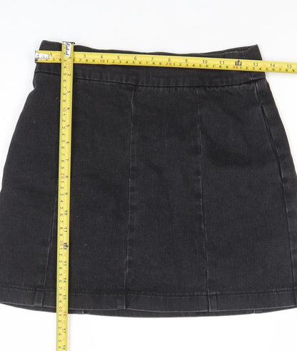 Womens UK Size 8 Topshop A-Line Denim Skirt