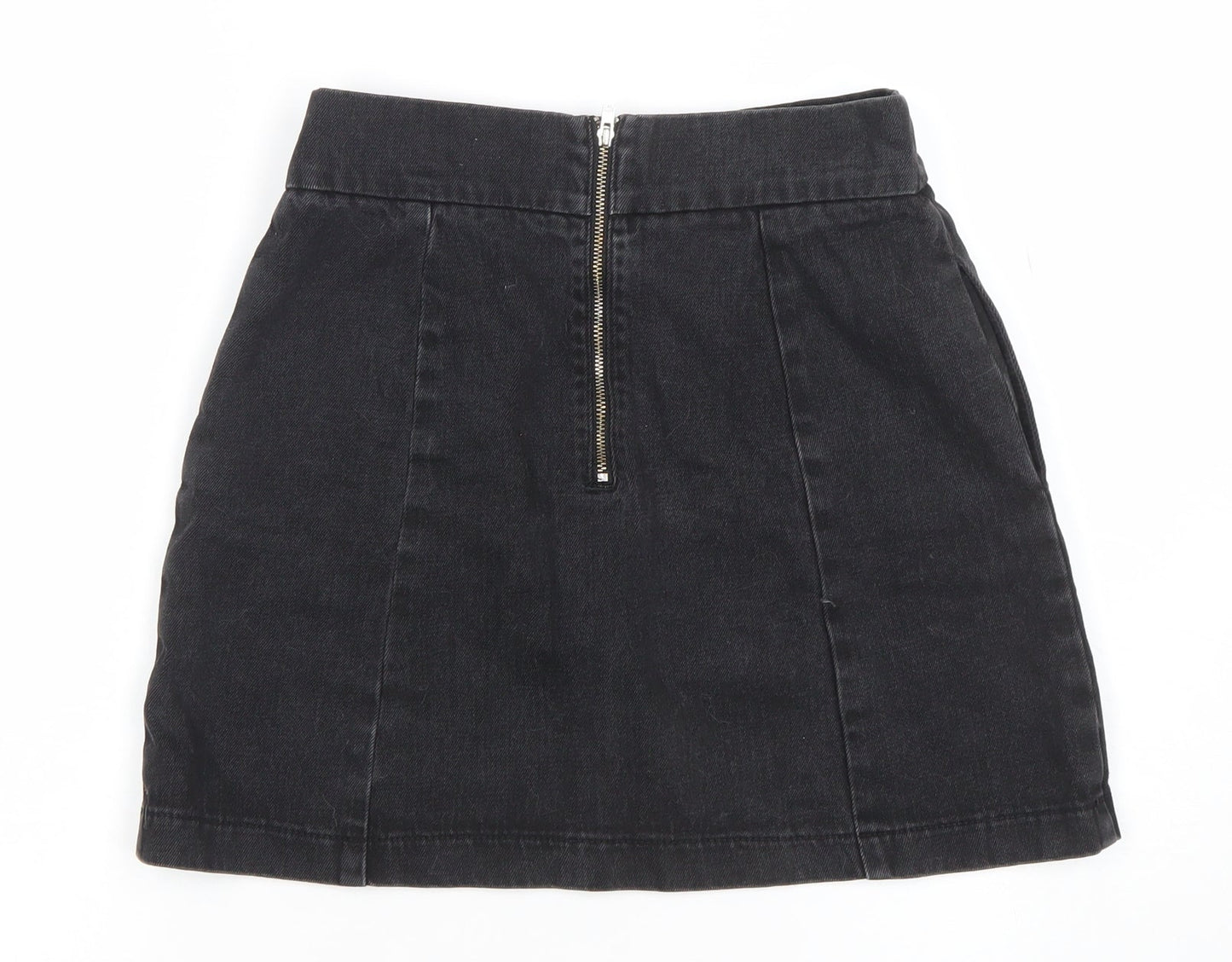 Womens UK Size 8 Topshop A-Line Denim Skirt