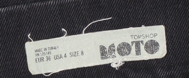Womens UK Size 8 Topshop A-Line Denim Skirt