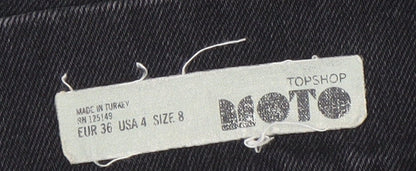 Womens UK Size 8 Topshop A-Line Denim Skirt
