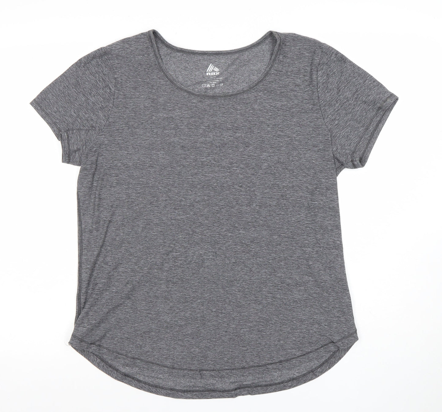 RBX Women Grey Short Sleeve Scoop Neck Active T-Shirt Size M
