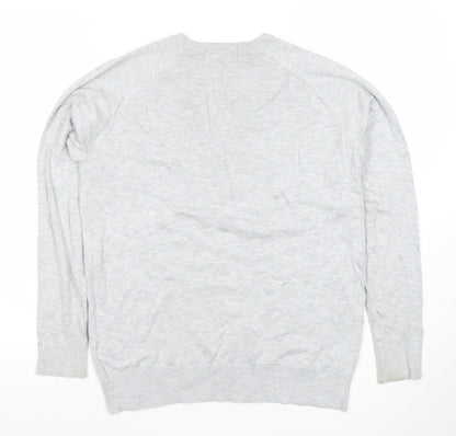 Womens UK Size L Dunnes Grey Pullover Jumper