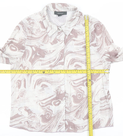 Womens UK Size 10 Primark Multicoloured Basic Button-Up