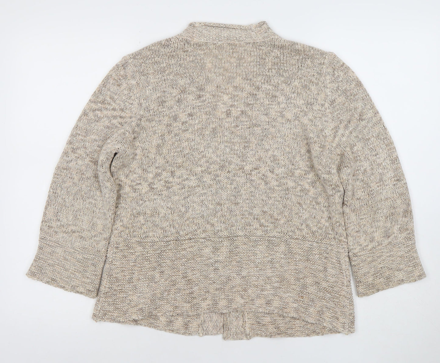 Womens UK Size 14 Marks and Spencer Beige Cardigan Jumper