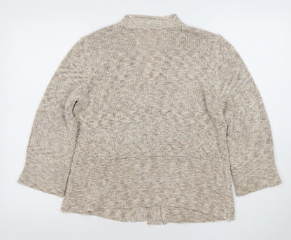 Womens UK Size 14 Marks and Spencer Beige Cardigan Jumper