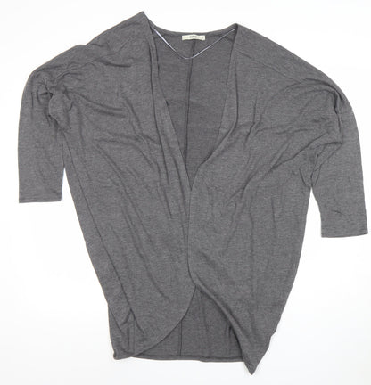 Womens UK Size M Oasis Grey Kimono Blouse