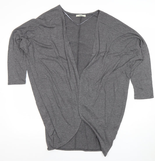 Womens UK Size M Oasis Grey Kimono Blouse