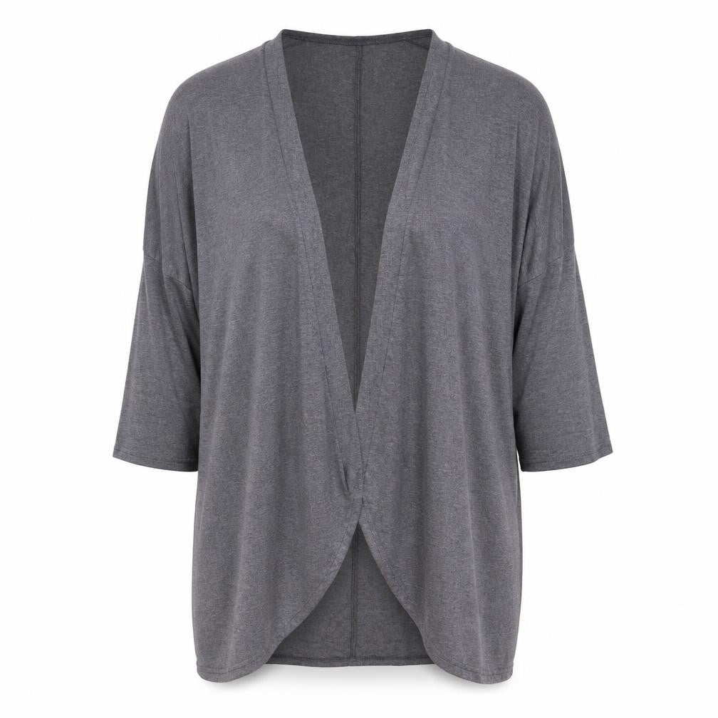 Womens UK Size M Oasis Grey Kimono Blouse
