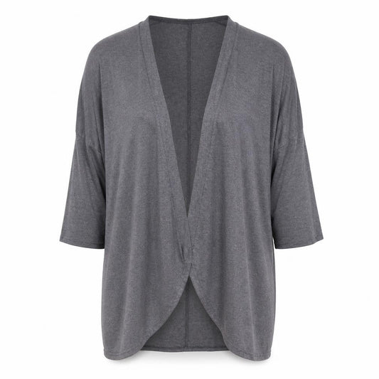 Womens UK Size M Oasis Grey Kimono Blouse