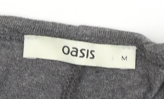 Womens UK Size M Oasis Grey Kimono Blouse