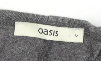Womens UK Size M Oasis Grey Kimono Blouse