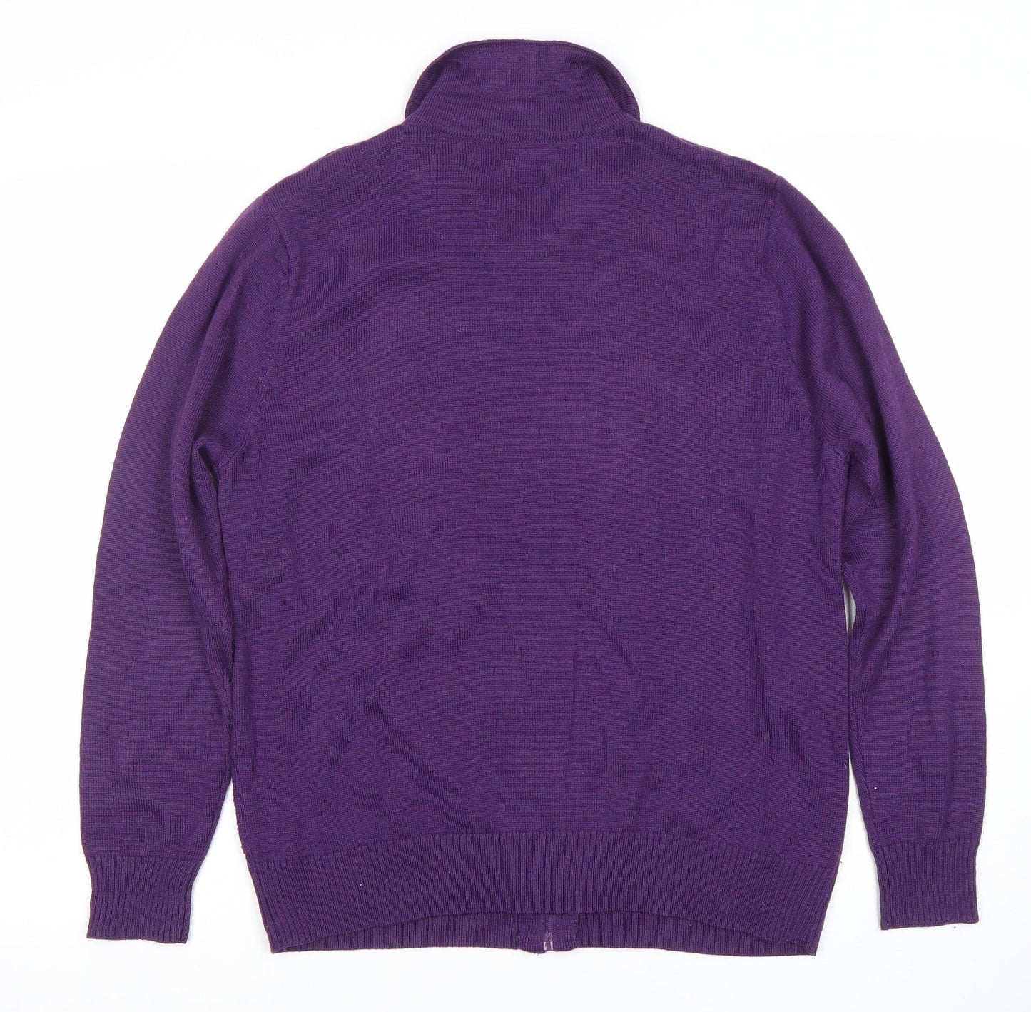 Womens UK Size 14 Lady Laura Purple Full Zip Jumper