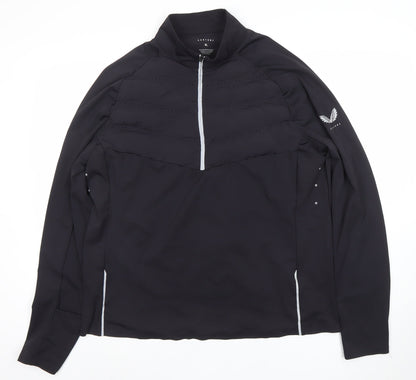 Castore Women's Black XL 1/4 Zip Performance Long Sleeve Top