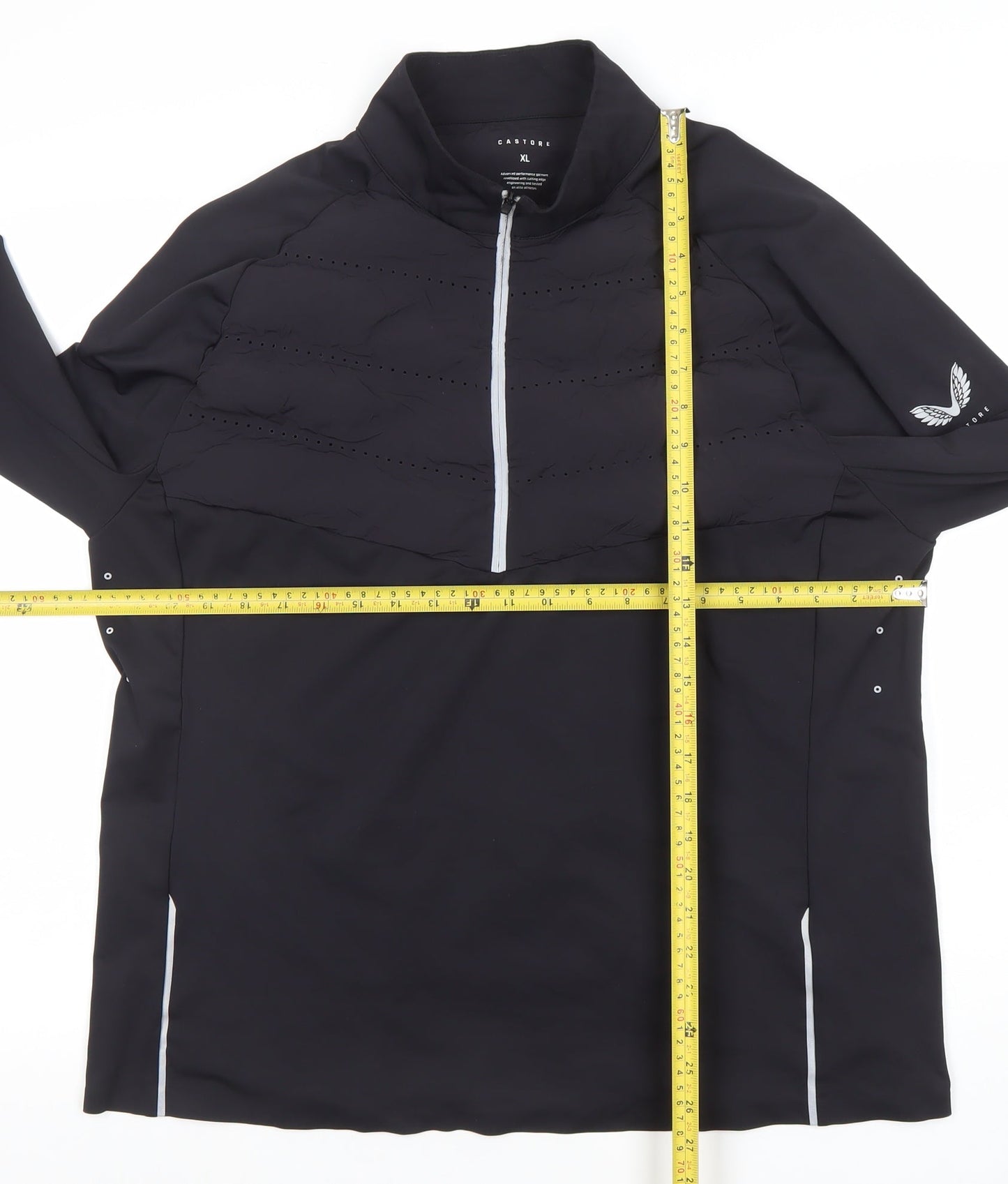 Castore Women's Black XL 1/4 Zip Performance Long Sleeve Top