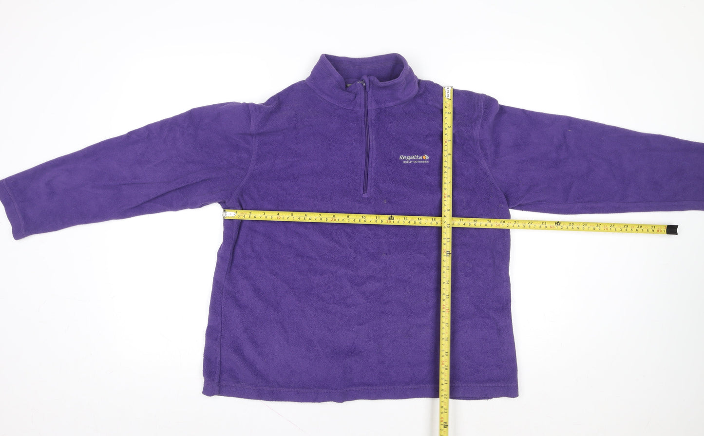 Regatta Women Purple Size 18 1/4 Zip Fleece Sweatshirt