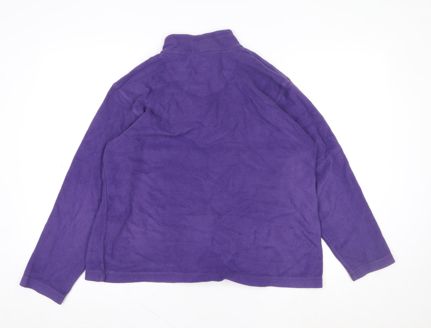 Regatta Women Purple Size 18 1/4 Zip Fleece Sweatshirt