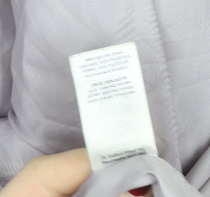 Missguided Women’s Grey Faux Shearling Lined Short Jacket Size 12