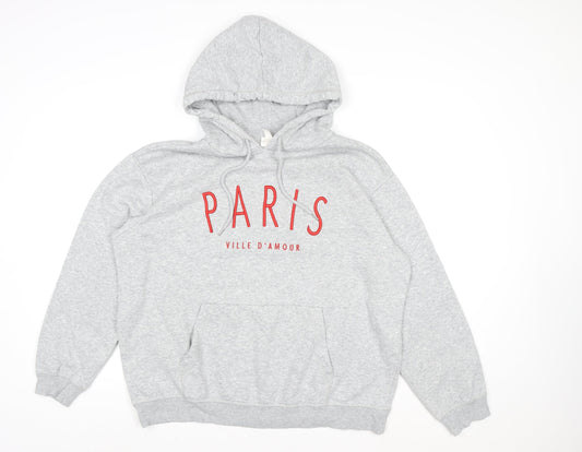 Womens UK Size M H&M Grey Pullover Hoodie