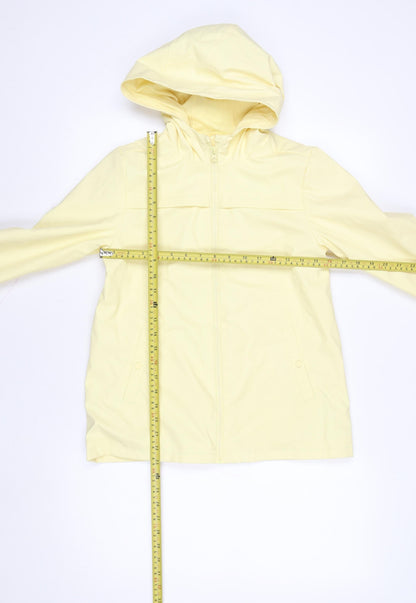 F&F Girls Yellow Waterproof Hooded Rain Coat 9-10 Years