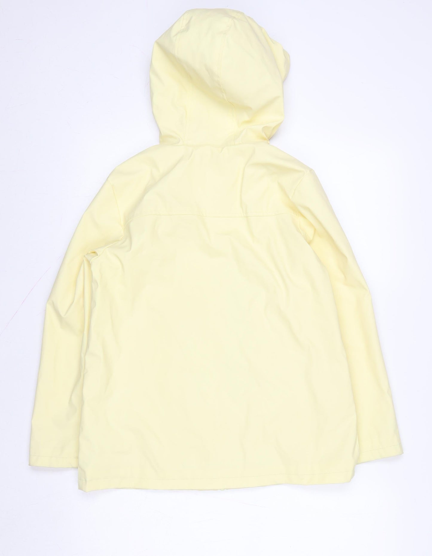 F&F Girls Yellow Waterproof Hooded Rain Coat 9-10 Years
