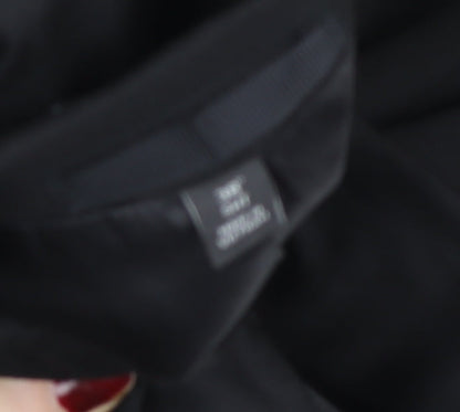 Marks and Spencer Women’s Black Slim Fit Shawl Lapel Tuxedo Jacket Size 12