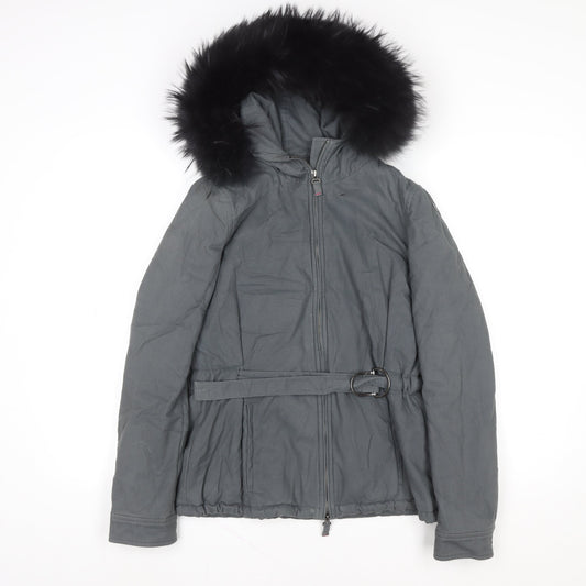 Womens UK Size 12 Harmont & Blaine Grey Parka Coat