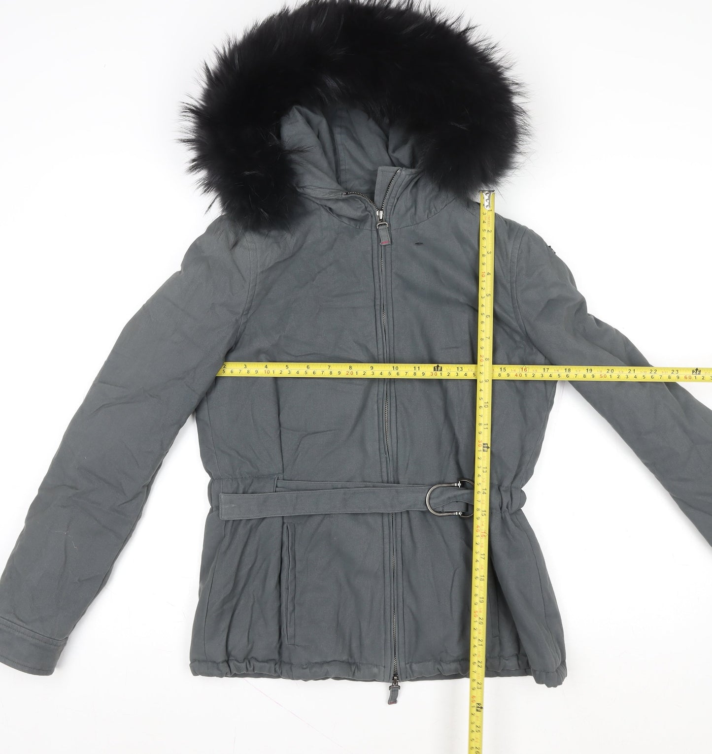 Womens UK Size 12 Harmont & Blaine Grey Parka Coat
