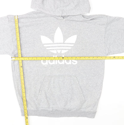 Womens UK Size 12 adidas Grey Pullover Hoodie