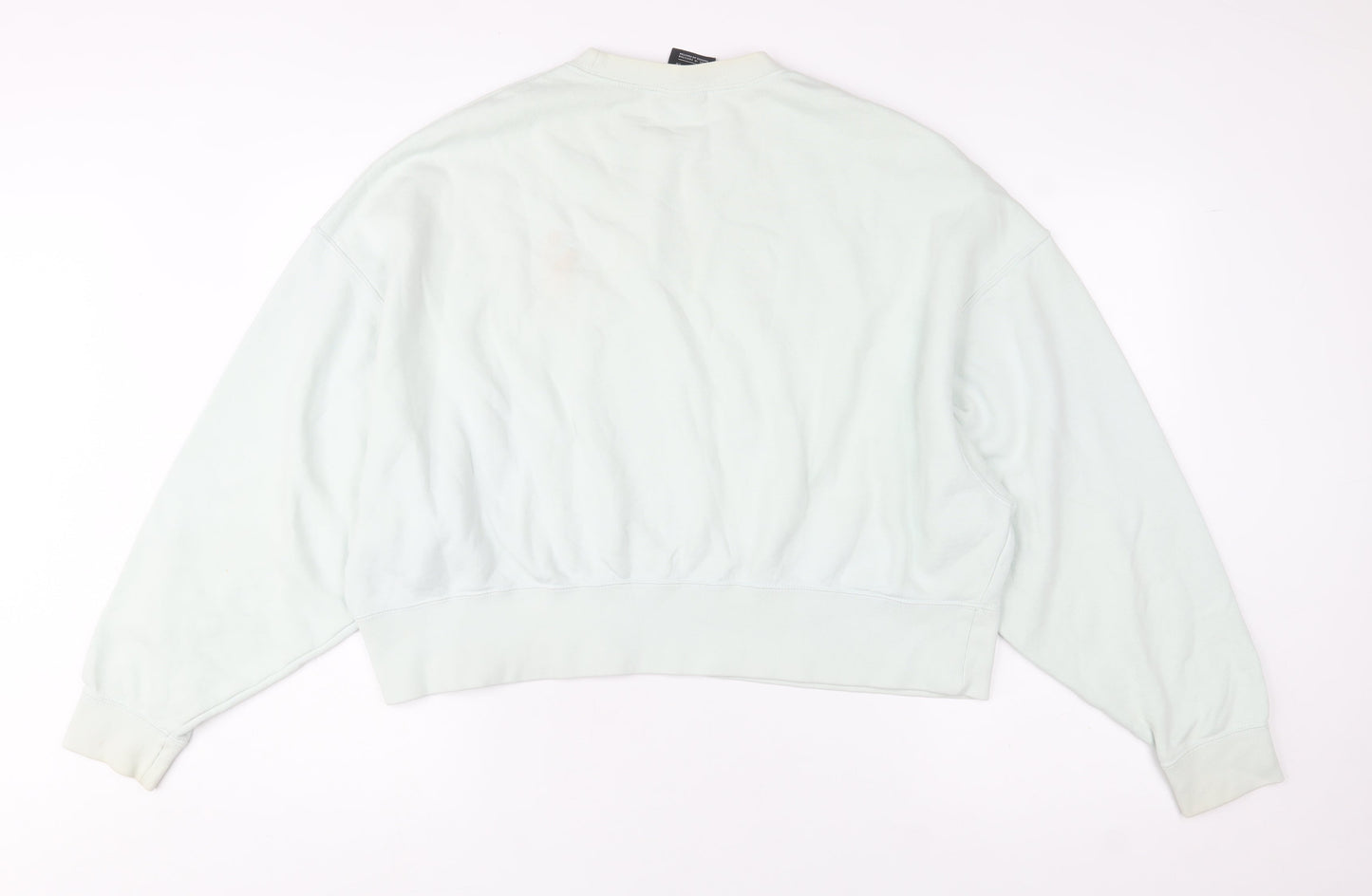 Nike Women's Beige Pullover Sweatshirt Small Logo Crew Neck