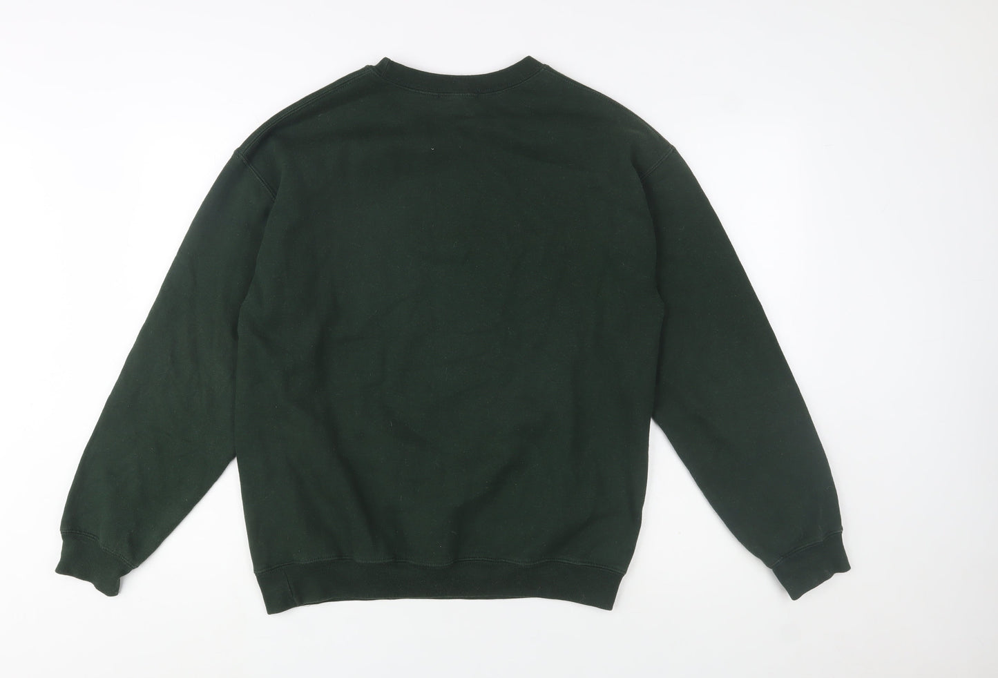 Mens UK Size M Missguided Green Pullover Sweatshirt