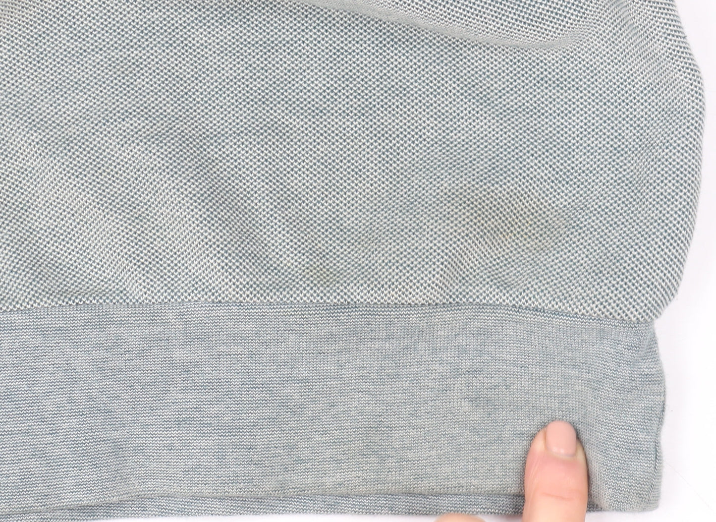 Crew Clothing Company Mens Grey L Half Zip Jumper High Neck Cotton Blend