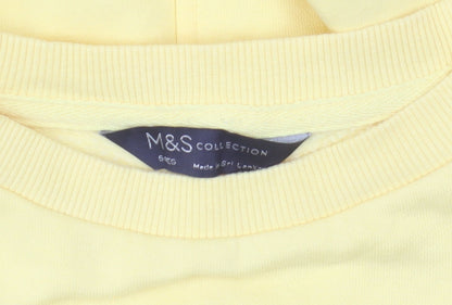 Womens UK Size 6 Marks and Spencer Yellow Pullover Sweatshirt