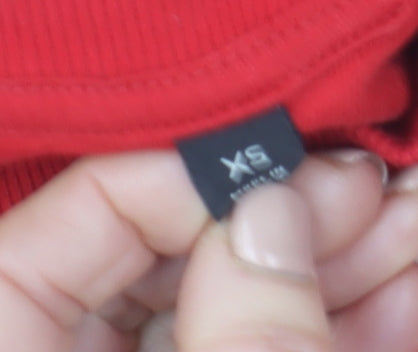 Mens UK Size XS NEXT Red Pullover Sweatshirt