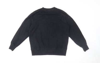Molo Boys Black Space Time Graphic Pullover Sweatshirt 14 Years
