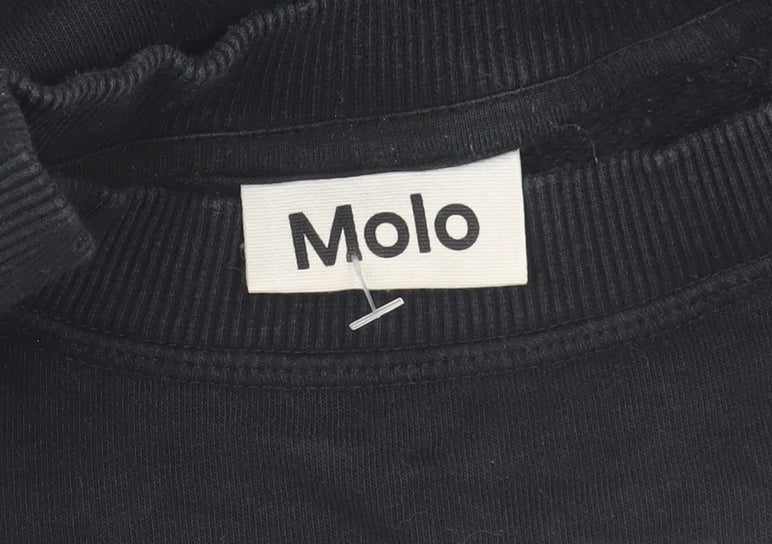 Molo Boys Black Space Time Graphic Pullover Sweatshirt 14 Years