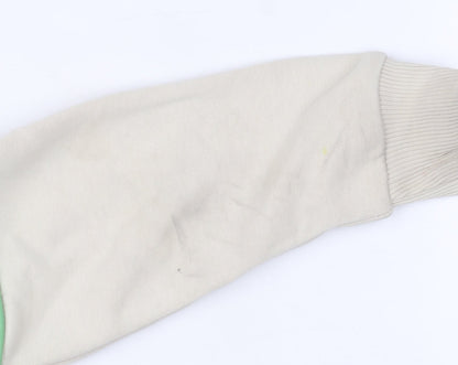 George Boys Beige Minecraft Creeper Hoodie 7-8 Years Pullover Cotton Blend