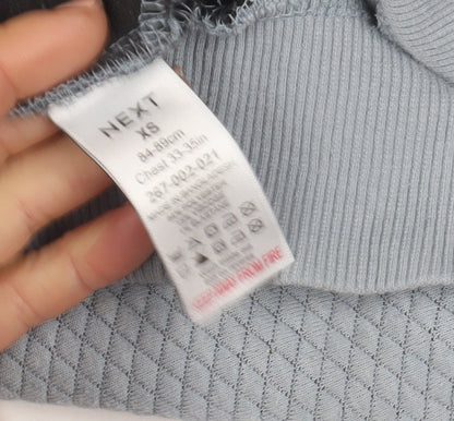 Womens UK Size XS NEXT Blue Pullover Hoodie