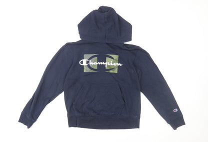 Boys UK Size L Champion Blue Pullover Hoodie