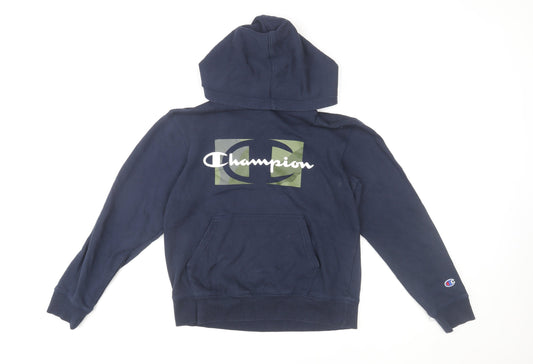 Boys UK Size L Champion Blue Pullover Hoodie