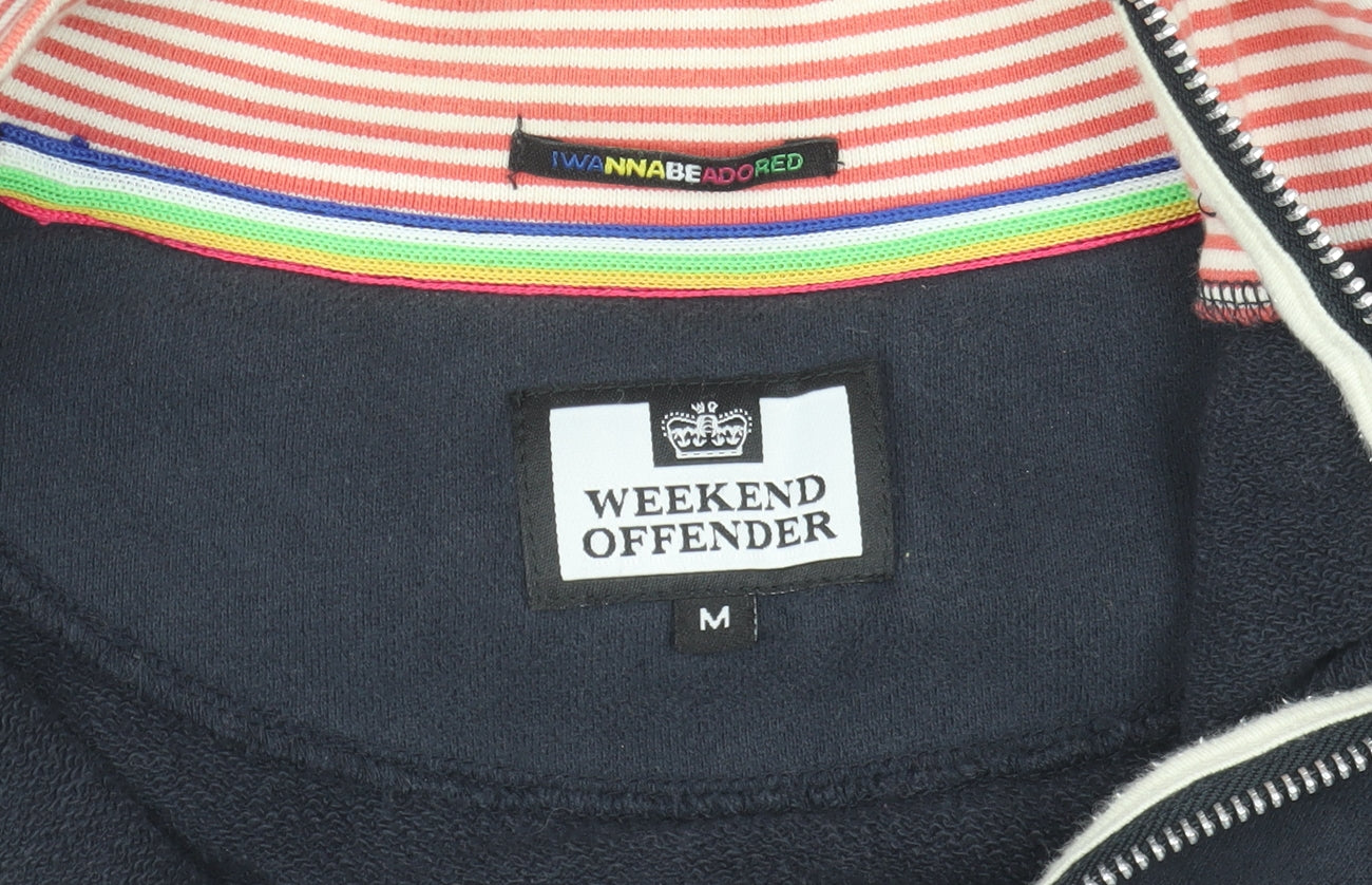 Mens UK Size M Weekend Offender Blue CasualWalkingGym & Training Jacket