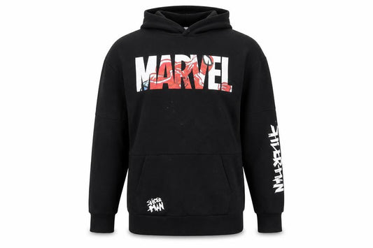 Boys UK Size 14-15 Years Marvel Black Pullover Hoodie