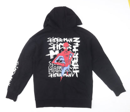 Boys UK Size 14-15 Years Marvel Black Pullover Hoodie