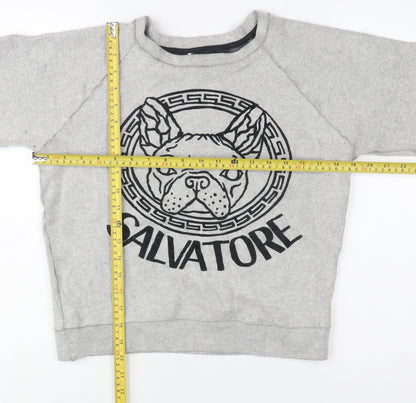 Womens UK Size XS 5 Preview Grey Pullover Sweatshirt